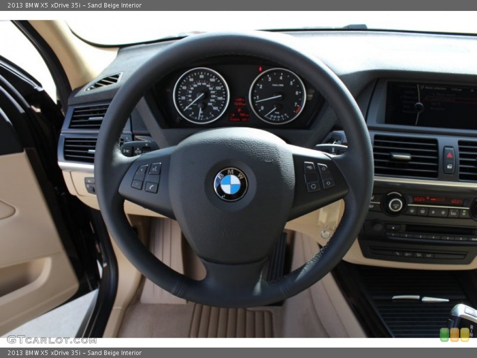 Sand Beige Interior Steering Wheel for the 2013 BMW X5 xDrive 35i #76162115