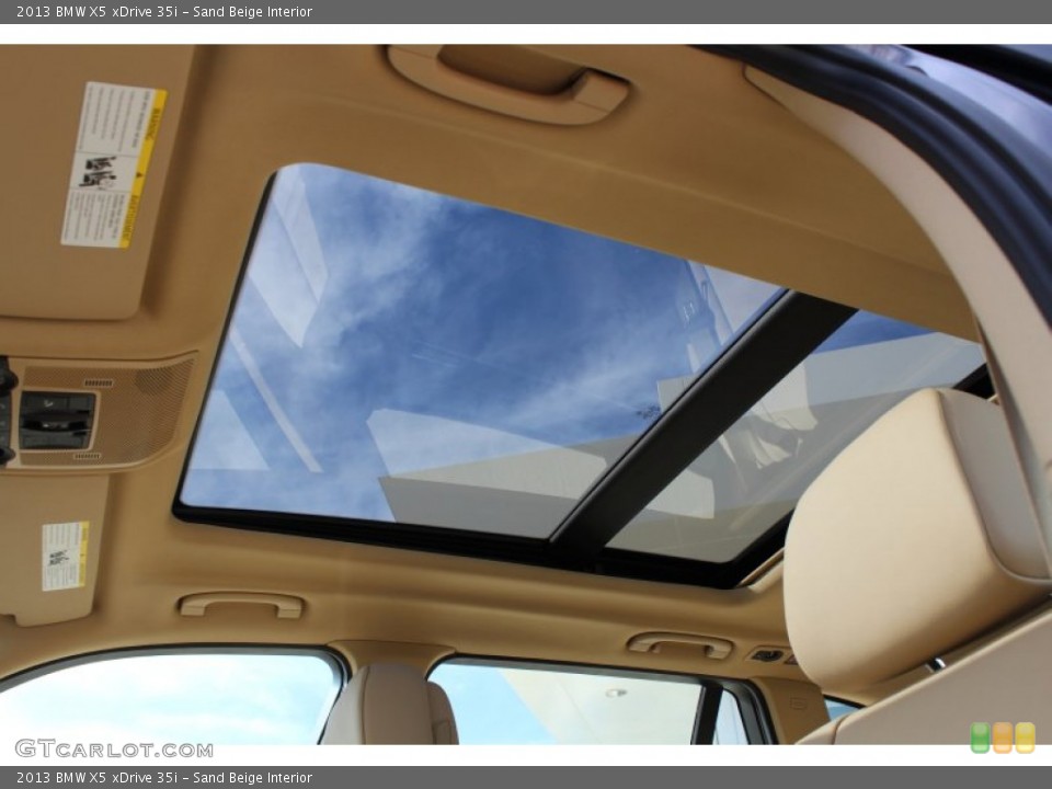 Sand Beige Interior Sunroof for the 2013 BMW X5 xDrive 35i #76162283