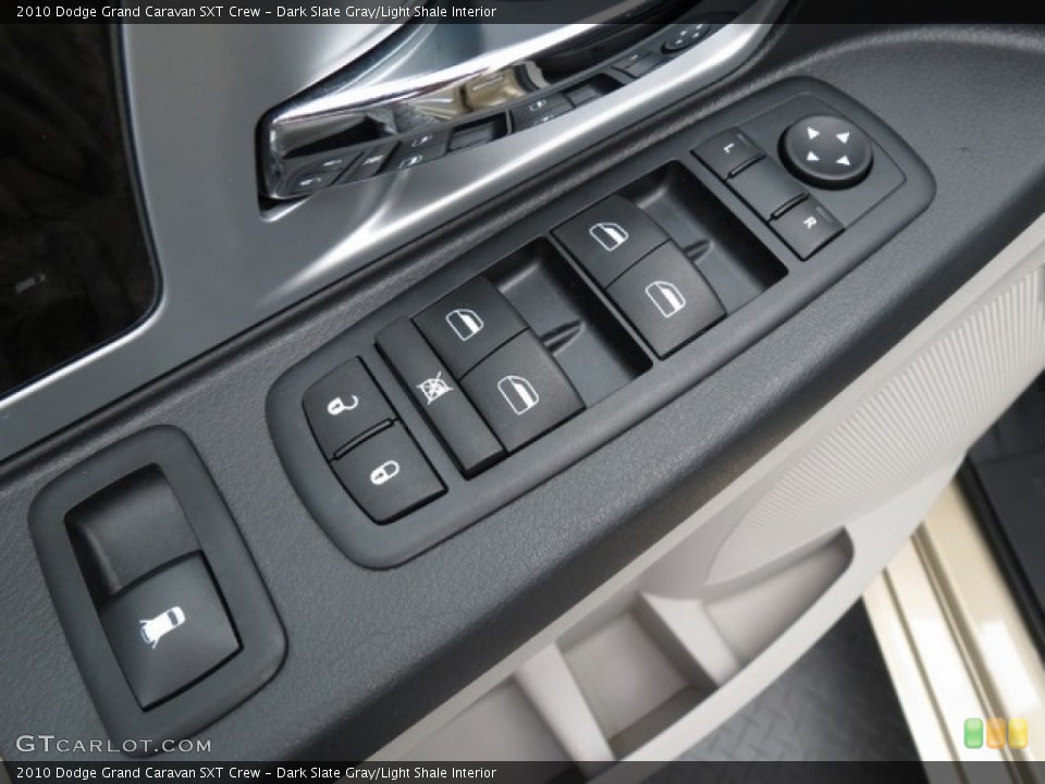 Dark Slate Gray/Light Shale Interior Controls for the 2010 Dodge Grand Caravan SXT Crew #76167263