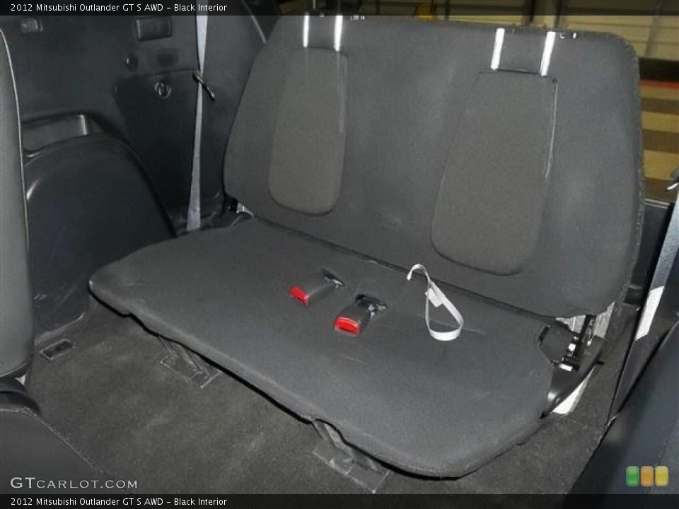 Black Interior Rear Seat for the 2012 Mitsubishi Outlander GT S AWD #76167668
