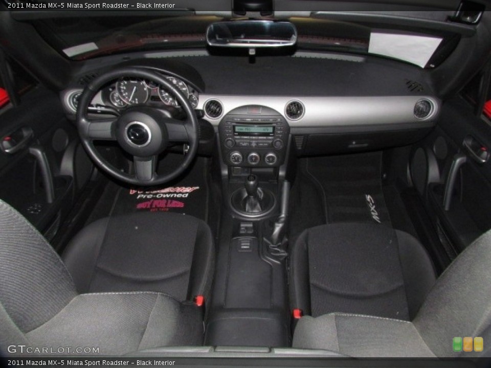 Black Interior Dashboard for the 2011 Mazda MX-5 Miata Sport Roadster #76168643