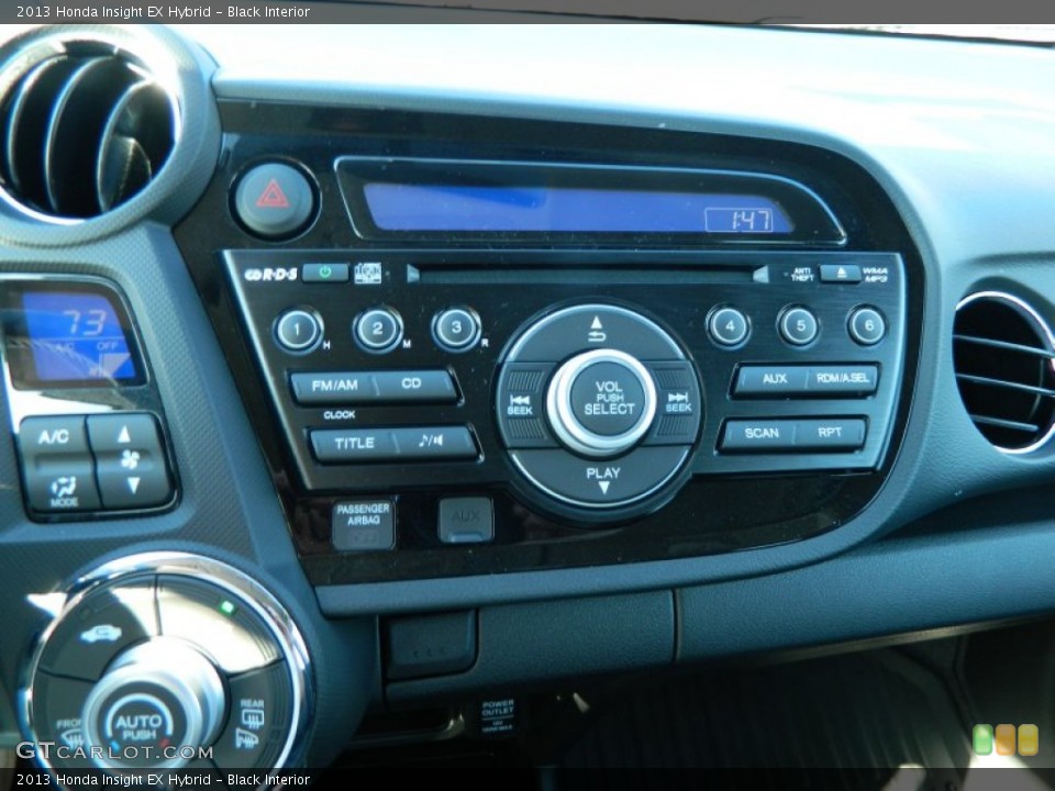 Black Interior Controls for the 2013 Honda Insight EX Hybrid #76170254