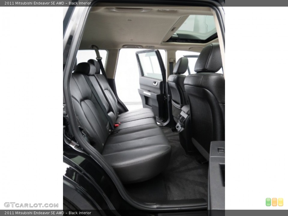 Black Interior Rear Seat for the 2011 Mitsubishi Endeavor SE AWD #76172451