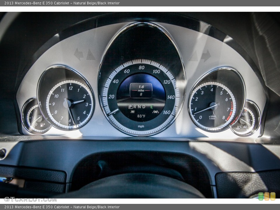 Natural Beige/Black Interior Gauges for the 2013 Mercedes-Benz E 350 Cabriolet #76172672