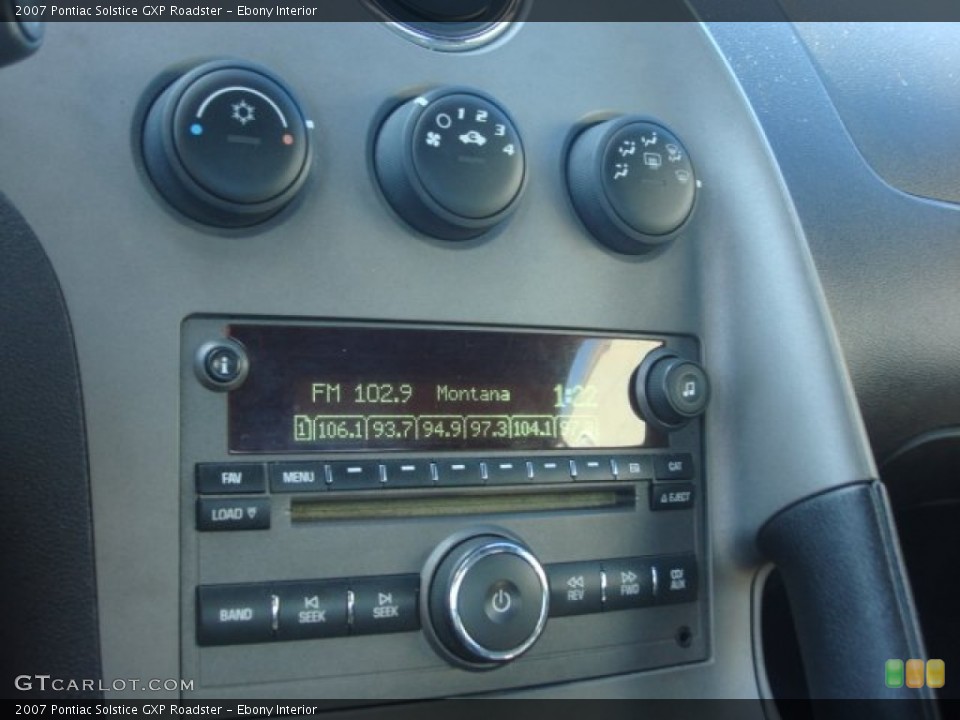 Ebony Interior Controls for the 2007 Pontiac Solstice GXP Roadster #76176425