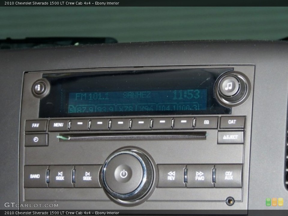Ebony Interior Audio System for the 2010 Chevrolet Silverado 1500 LT Crew Cab 4x4 #76176878