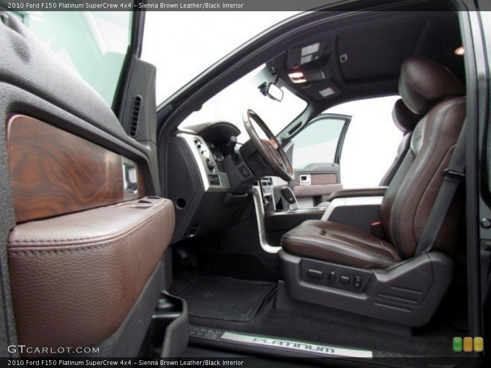 Sienna Brown Leather/Black Interior Photo for the 2010 Ford F150 Platinum SuperCrew 4x4 #76177181