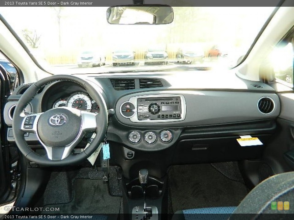 Dark Gray Interior Dashboard for the 2013 Toyota Yaris SE 5 Door #76179242