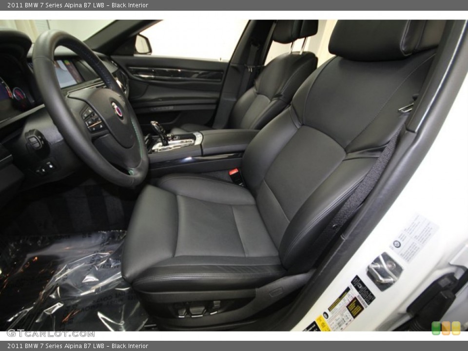 Black Interior Front Seat for the 2011 BMW 7 Series Alpina B7 LWB #76188519