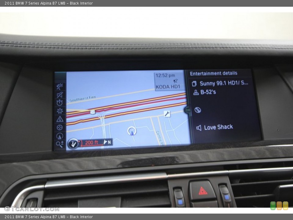 Black Interior Navigation for the 2011 BMW 7 Series Alpina B7 LWB #76188878