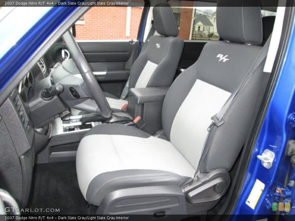 Dark Slate Gray/Light Slate Gray Interior Front Seat for the 2007 Dodge Nitro R/T 4x4 #76190189