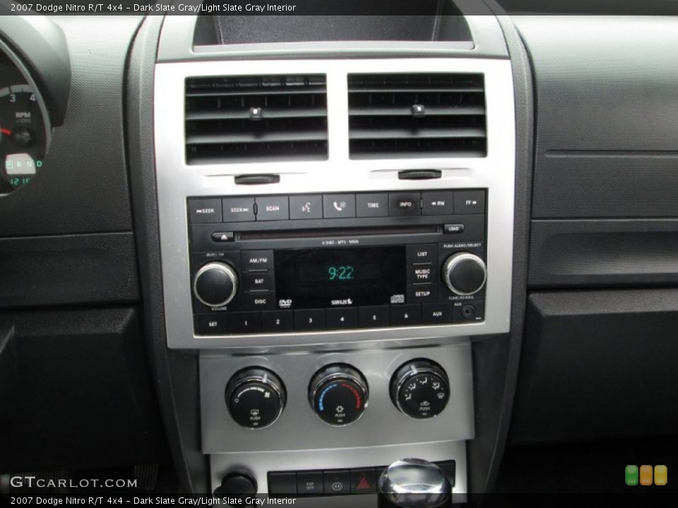 Dark Slate Gray/Light Slate Gray Interior Controls for the 2007 Dodge Nitro R/T 4x4 #76190316