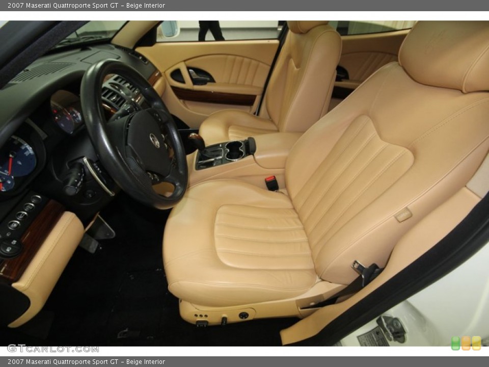 Beige Interior Front Seat for the 2007 Maserati Quattroporte Sport GT #76192190