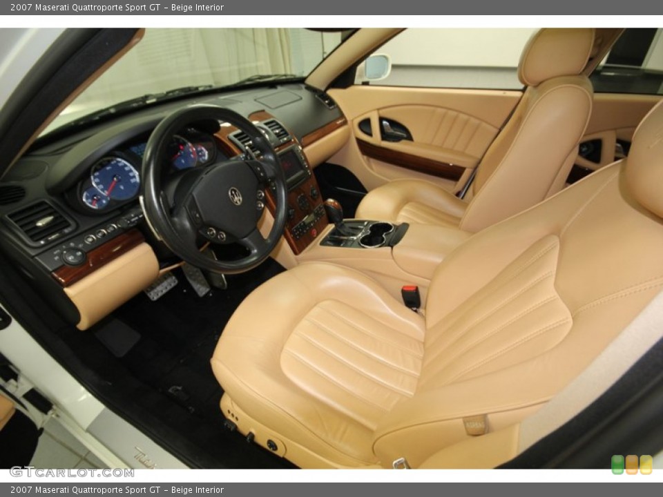 Beige Interior Prime Interior for the 2007 Maserati Quattroporte Sport GT #76192350