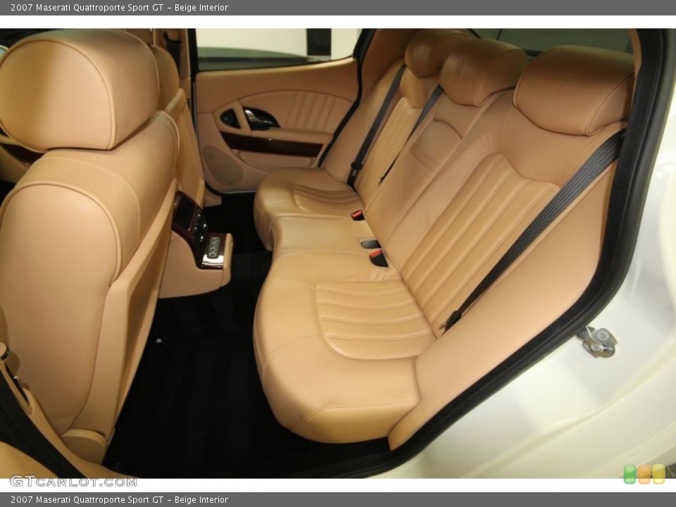 Beige Interior Rear Seat for the 2007 Maserati Quattroporte Sport GT #76192364