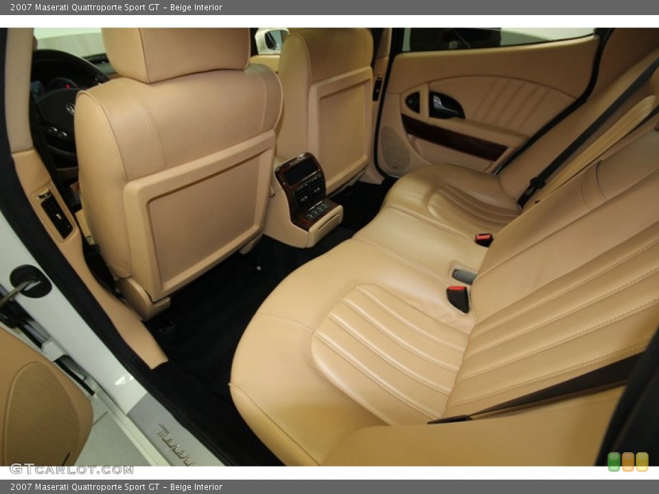 Beige Interior Rear Seat for the 2007 Maserati Quattroporte Sport GT #76192622