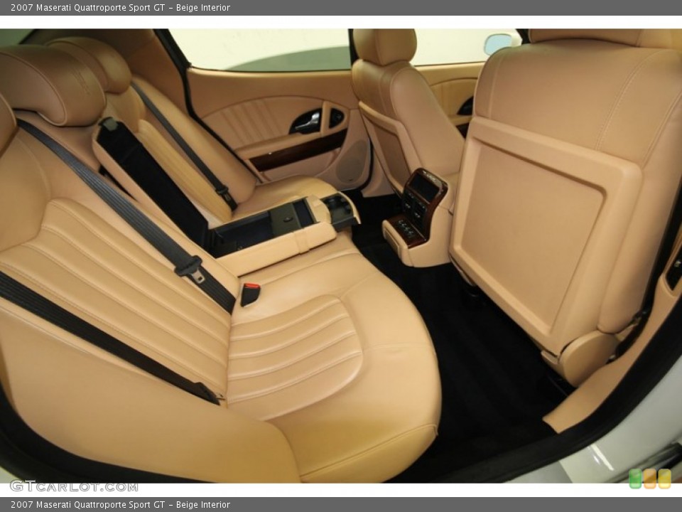 Beige Interior Rear Seat for the 2007 Maserati Quattroporte Sport GT #76192755