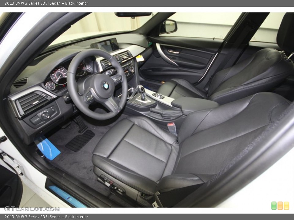 Black Interior Prime Interior for the 2013 BMW 3 Series 335i Sedan #76193111