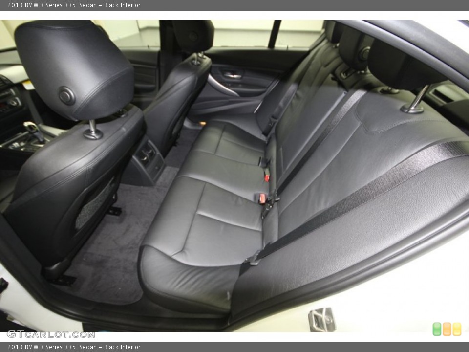 Black Interior Rear Seat for the 2013 BMW 3 Series 335i Sedan #76193123