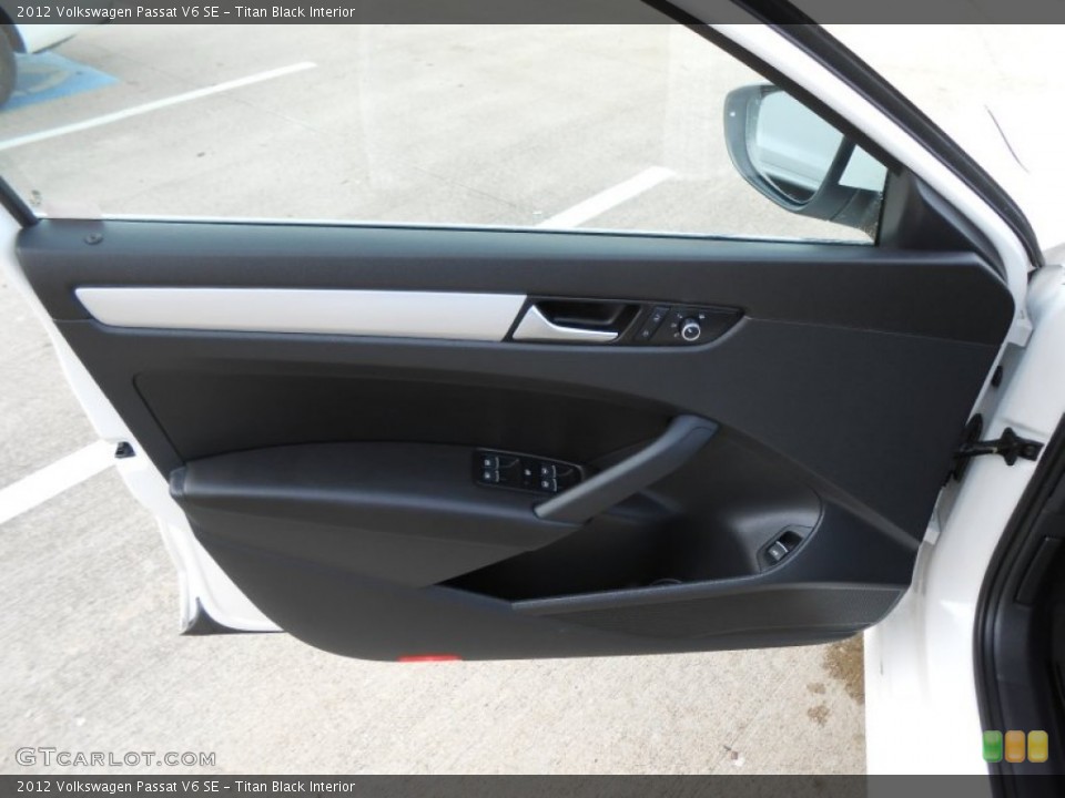 Titan Black Interior Door Panel for the 2012 Volkswagen Passat V6 SE #76193864