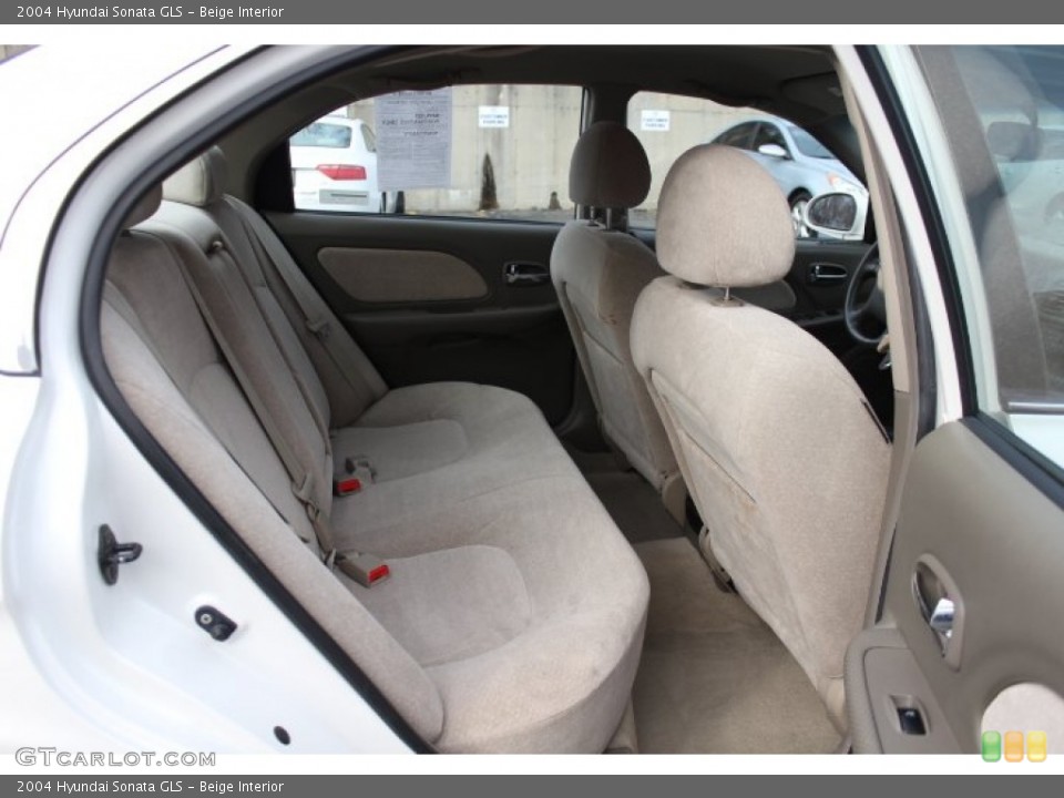 Beige Interior Rear Seat for the 2004 Hyundai Sonata GLS #76194170