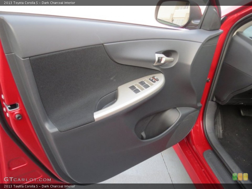 Dark Charcoal Interior Door Panel for the 2013 Toyota Corolla S #76194651