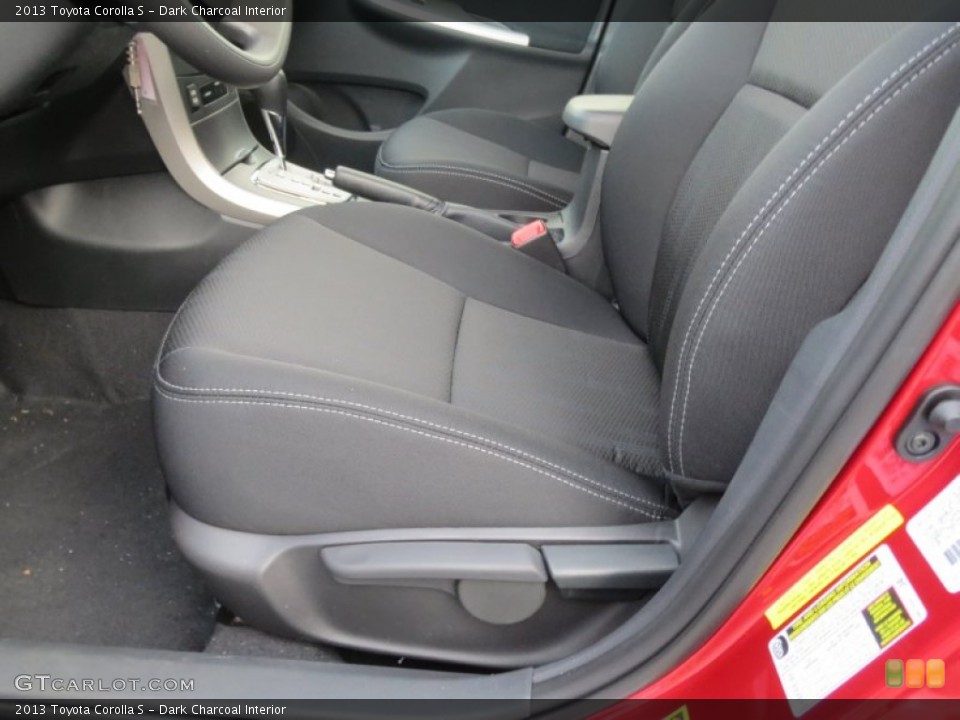 Dark Charcoal Interior Front Seat for the 2013 Toyota Corolla S #76194690