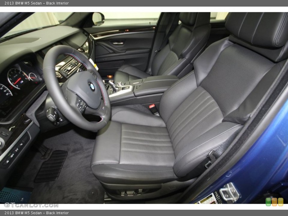 Black Interior Front Seat for the 2013 BMW M5 Sedan #76195224