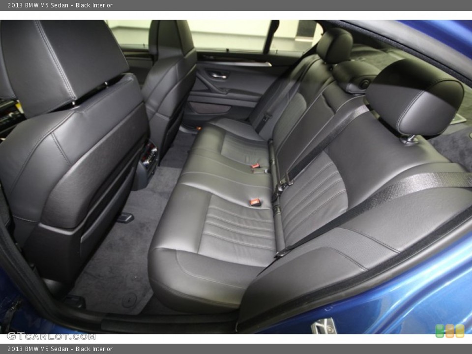 Black Interior Rear Seat for the 2013 BMW M5 Sedan #76195361