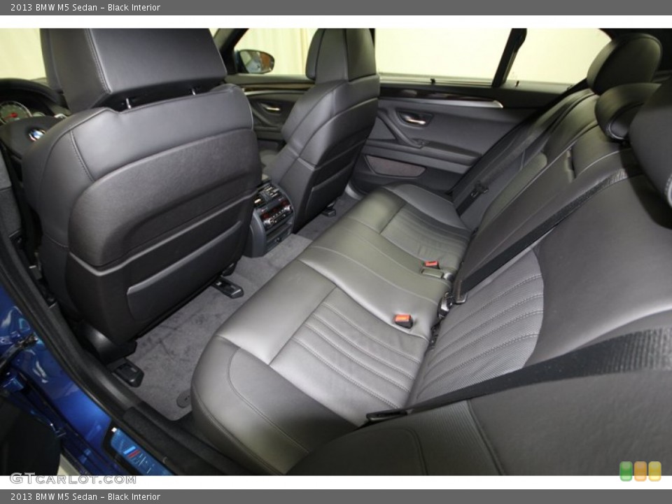 Black Interior Rear Seat for the 2013 BMW M5 Sedan #76195583