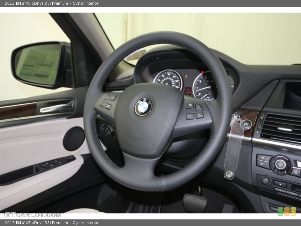 Oyster Interior Steering Wheel for the 2013 BMW X5 xDrive 35i Premium #76196537