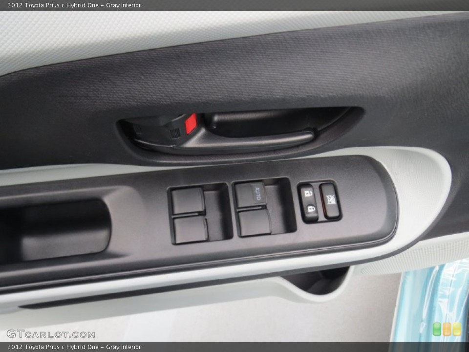 Gray Interior Controls for the 2012 Toyota Prius c Hybrid One #76199063