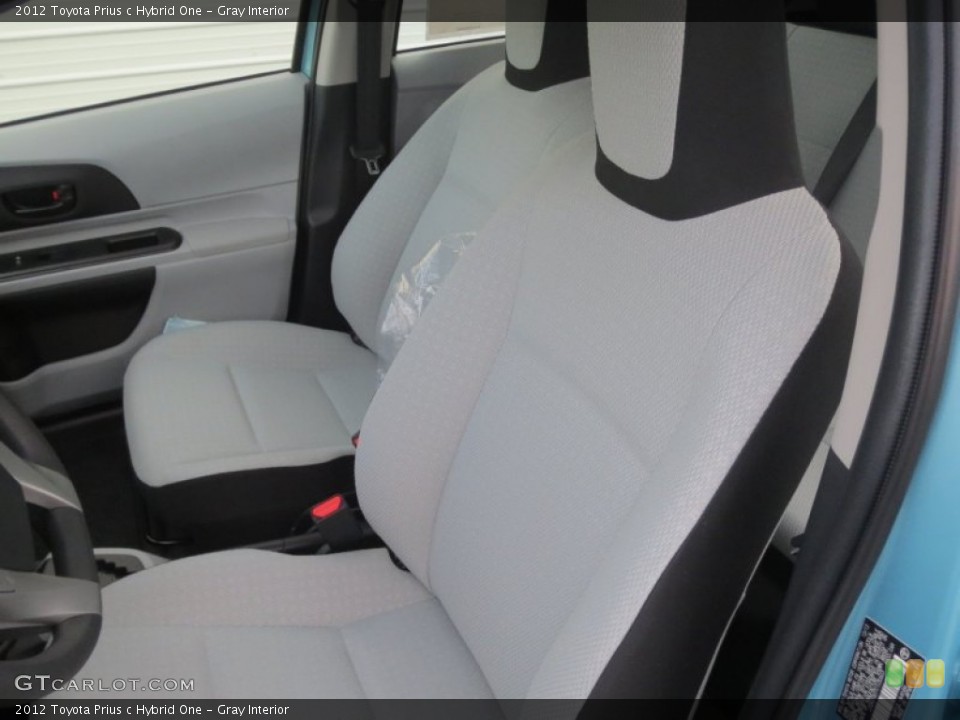 Gray Interior Photo for the 2012 Toyota Prius c Hybrid One #76199114