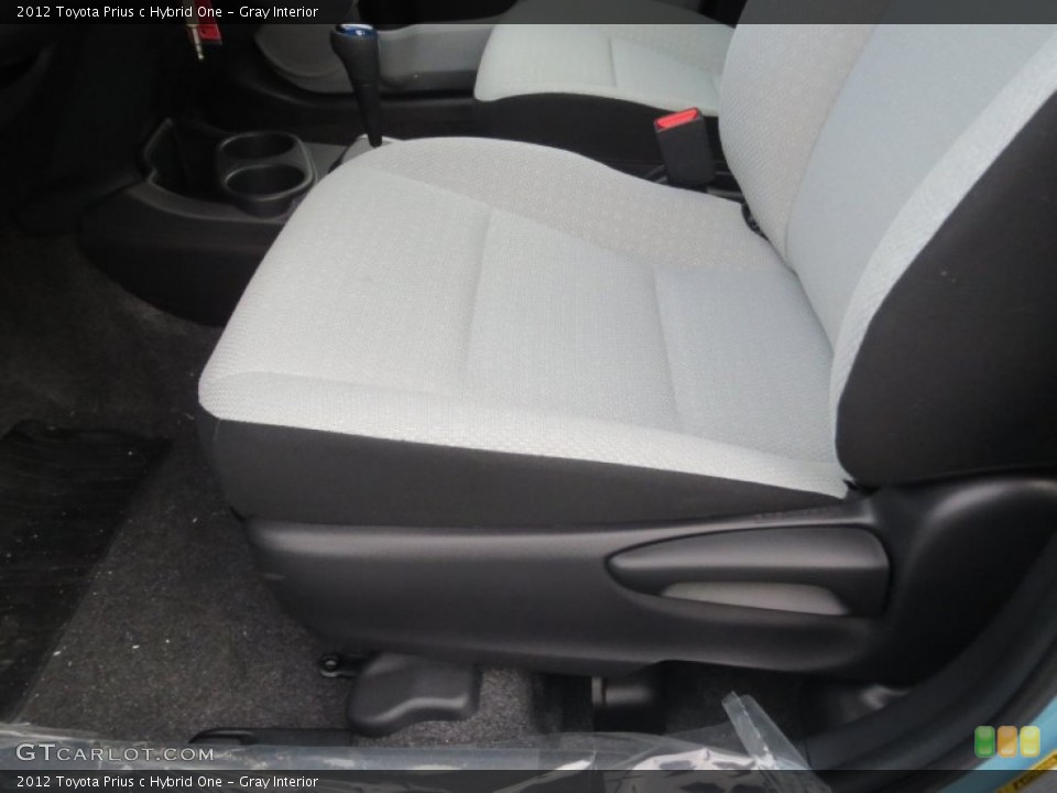 Gray 2012 Toyota Prius c Interiors