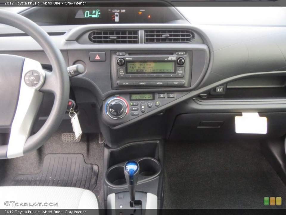 Gray Interior Dashboard for the 2012 Toyota Prius c Hybrid One #76199183