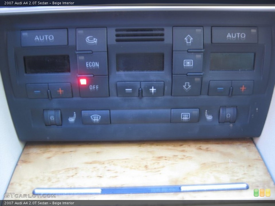 Beige Interior Controls for the 2007 Audi A4 2.0T Sedan #76199541
