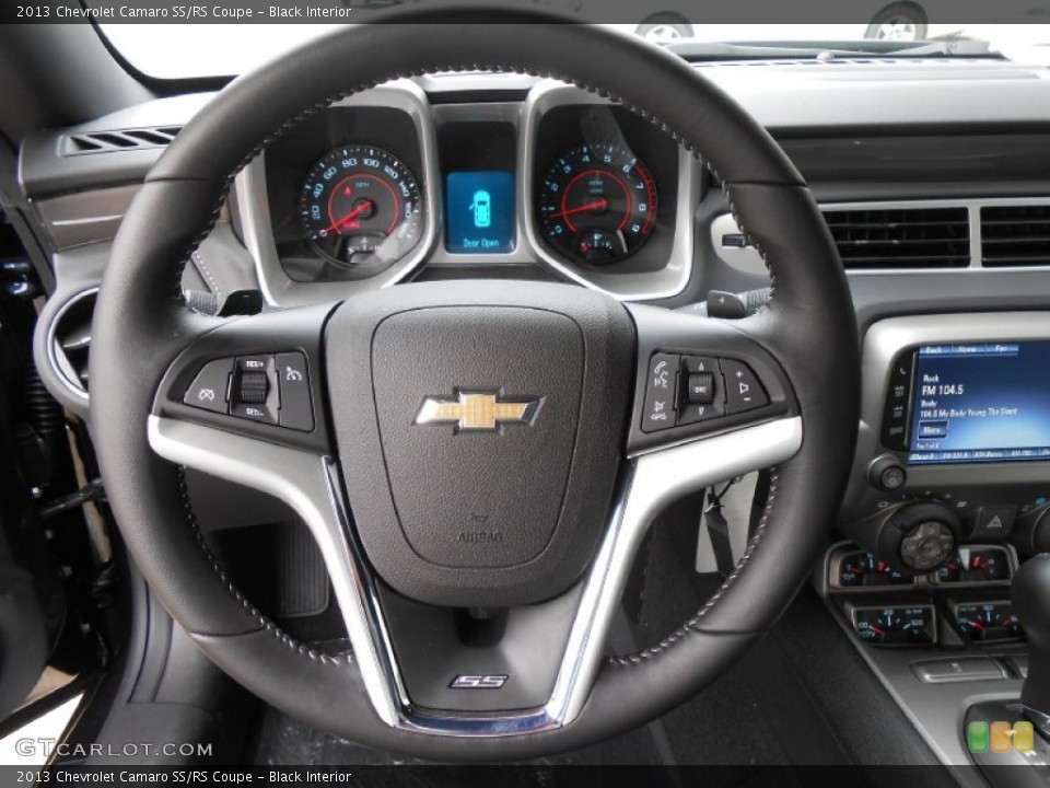 Black Interior Steering Wheel for the 2013 Chevrolet Camaro SS/RS Coupe #76199966