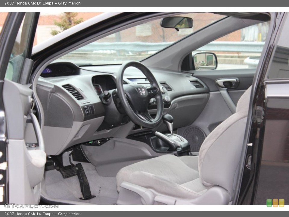 Gray Interior Photo for the 2007 Honda Civic LX Coupe #76201497