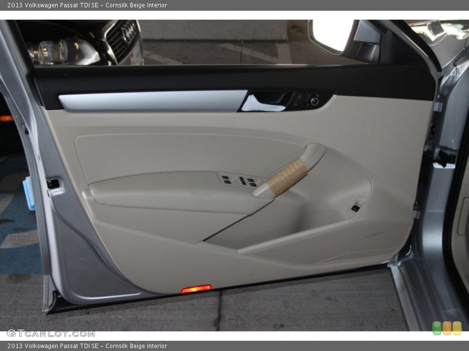 Cornsilk Beige Interior Door Panel for the 2013 Volkswagen Passat TDI SE #76203032