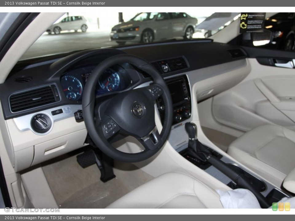 Cornsilk Beige Interior Photo for the 2013 Volkswagen Passat TDI SE #76203050