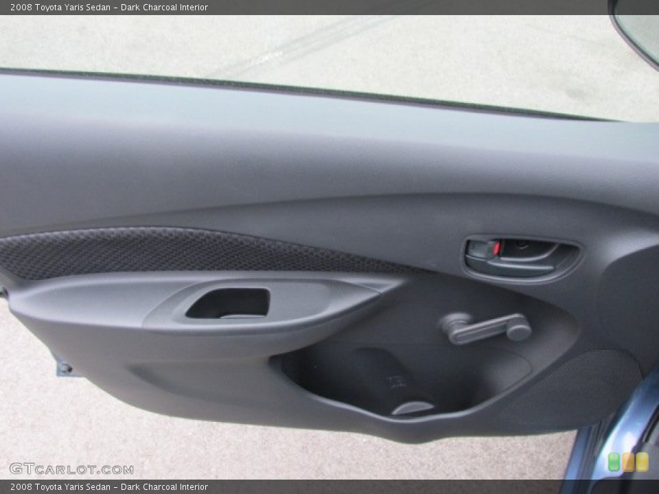 Dark Charcoal Interior Door Panel for the 2008 Toyota Yaris Sedan #76203566