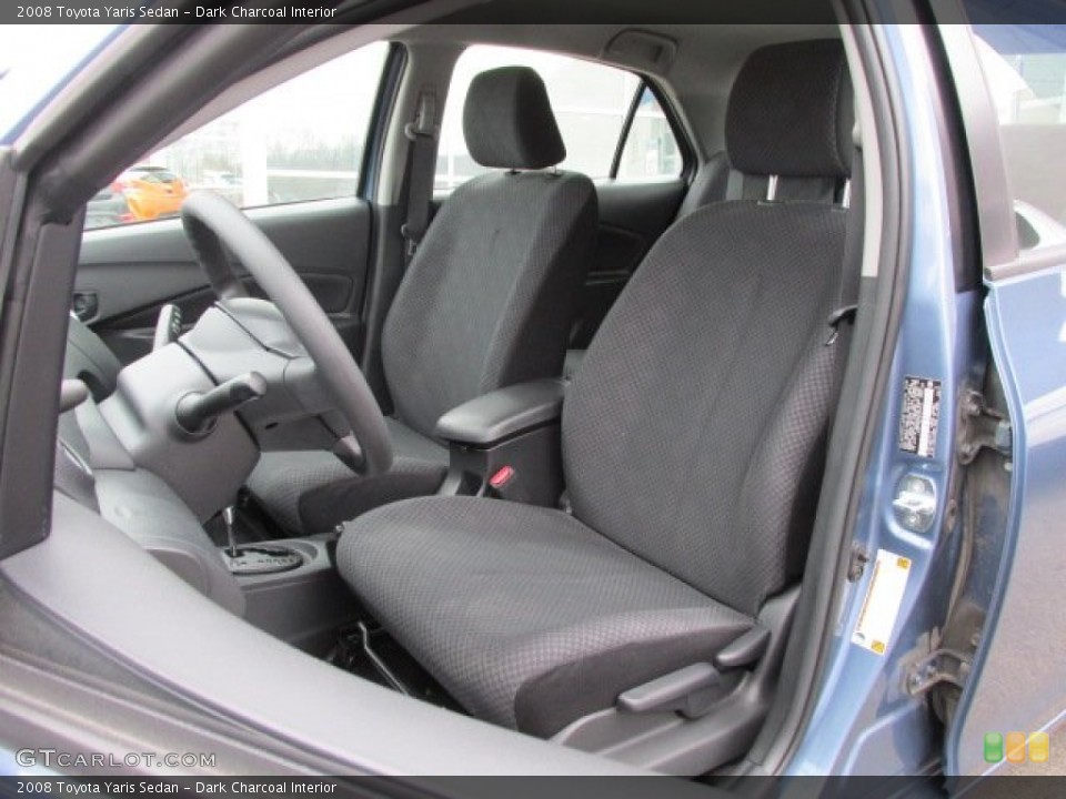 Dark Charcoal Interior Front Seat for the 2008 Toyota Yaris Sedan #76203581