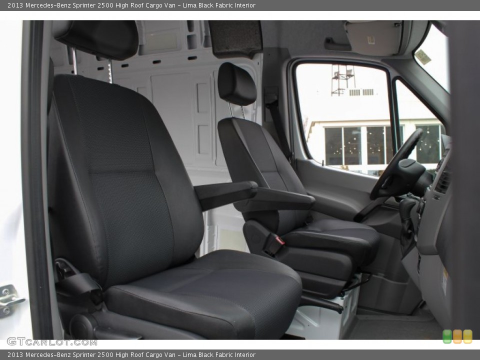 Lima Black Fabric Interior Front Seat for the 2013 Mercedes-Benz Sprinter 2500 High Roof Cargo Van #76203665