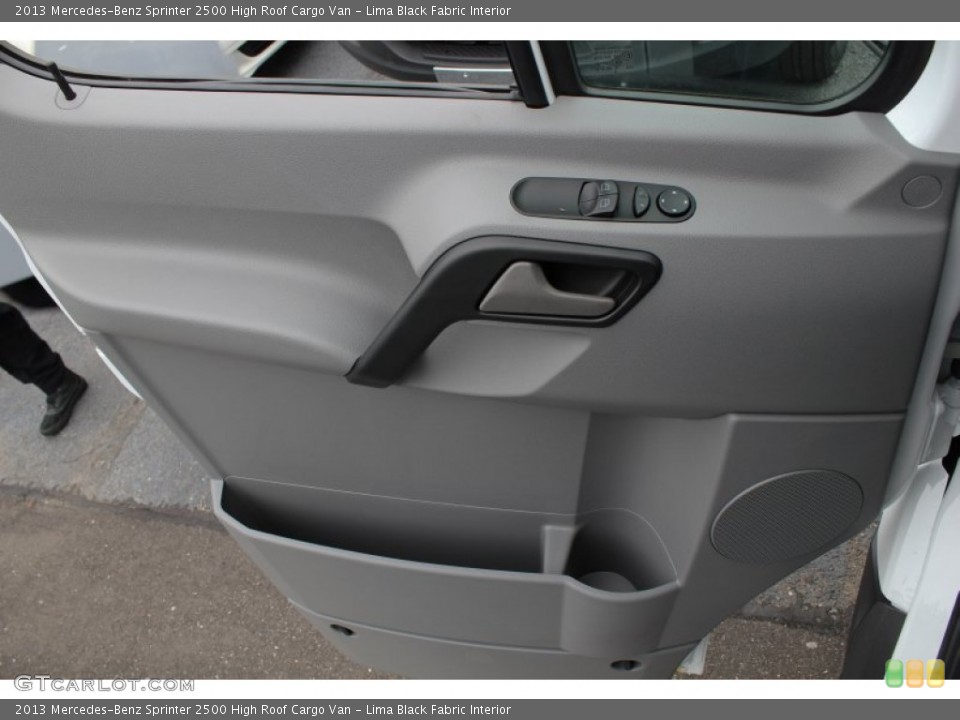 Lima Black Fabric Interior Door Panel for the 2013 Mercedes-Benz Sprinter 2500 High Roof Cargo Van #76203678