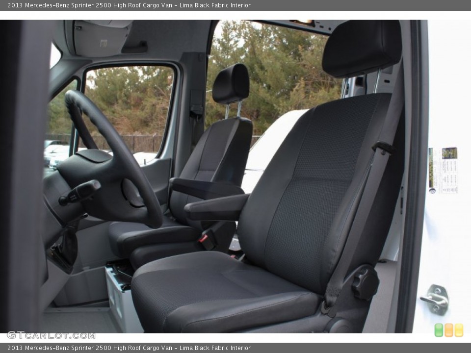 Lima Black Fabric Interior Front Seat for the 2013 Mercedes-Benz Sprinter 2500 High Roof Cargo Van #76203689