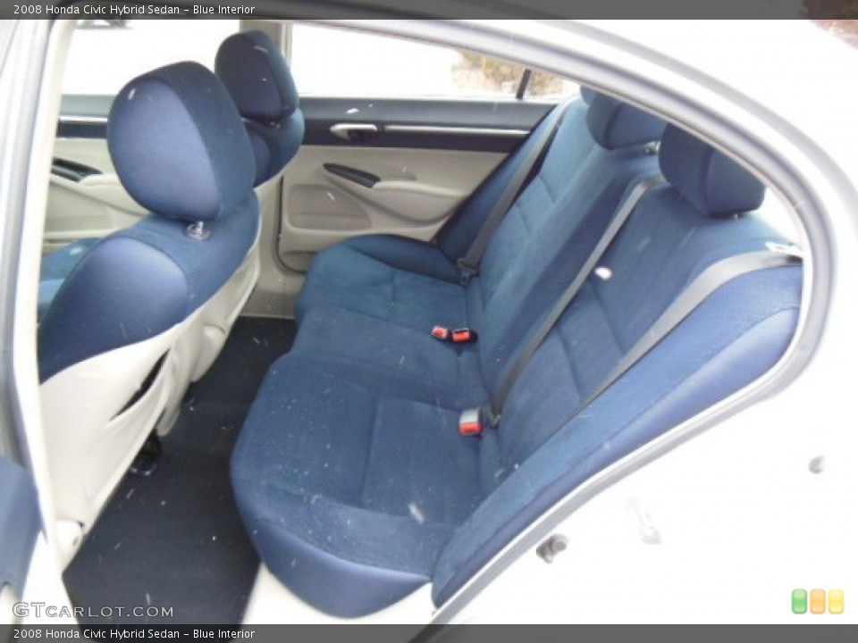 Blue Interior Rear Seat for the 2008 Honda Civic Hybrid Sedan #76204703