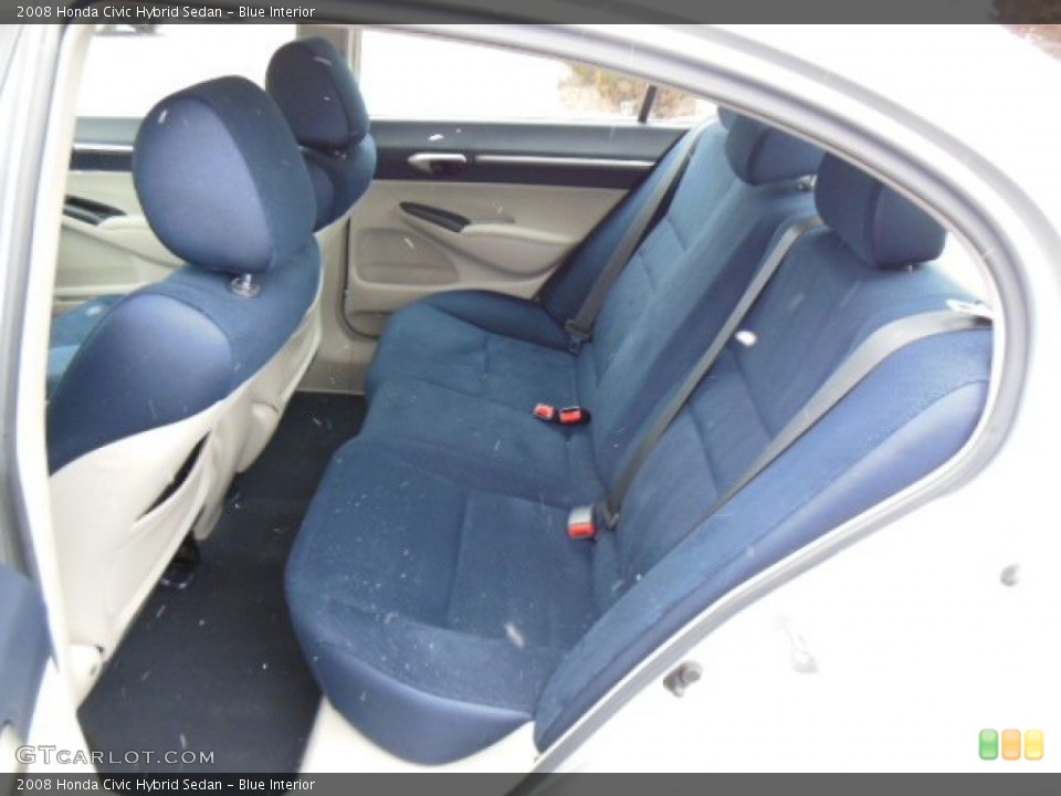 Blue Interior Rear Seat for the 2008 Honda Civic Hybrid Sedan #76204703