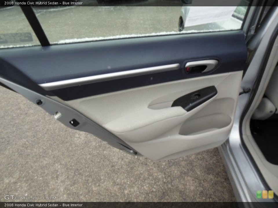 Blue Interior Door Panel for the 2008 Honda Civic Hybrid Sedan #76204712