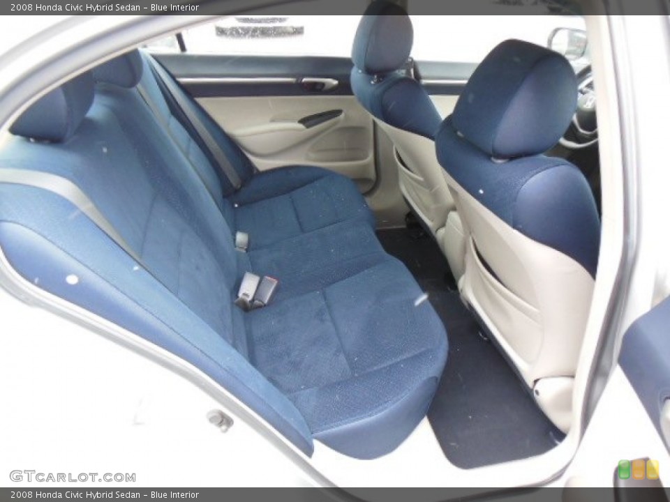 Blue Interior Rear Seat for the 2008 Honda Civic Hybrid Sedan #76204721