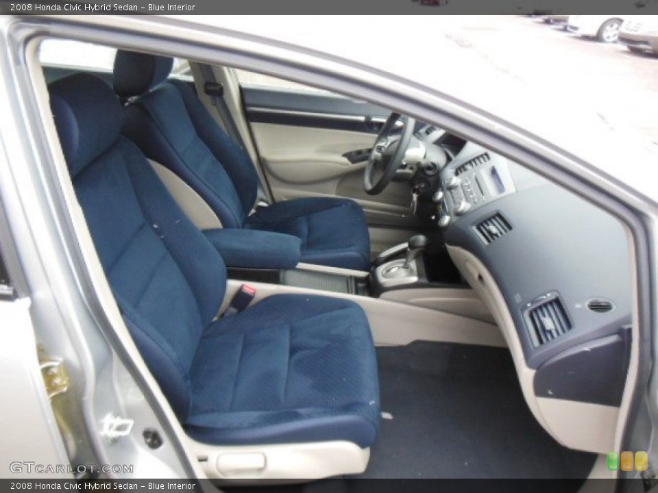 Blue Interior Front Seat for the 2008 Honda Civic Hybrid Sedan #76204730